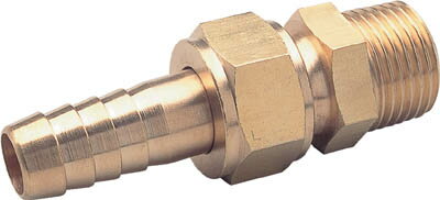 ASOH ホースジョイント PT1／4XΦ9【HS-1209】(流体継手・チューブ・エア配管継手)