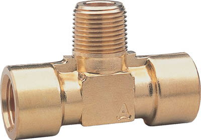 ASOH 二方チーズ PT1／4【TK-1222】(流体継手・チューブ・エア配管継手)