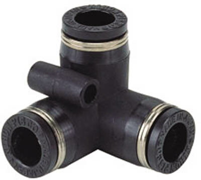 ピスコ チューブフィッティング トリポッドユニオン【PVU8】(流体継手・チューブ・チューブ継手)