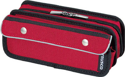 TRUSCO ペンケース レッド【TC-PC-R】(工具箱・ツールバッグ・ツールホルダ・バッグ)