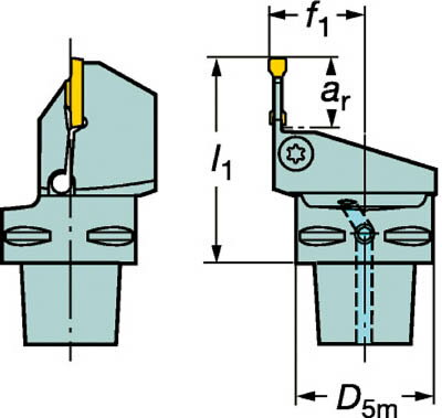 サンドビック コロマントキャプト コロカット1・2用カッティングユニット【C4-RF123E08-27050B】【送料..