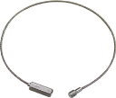TRUSCO ワイヤーキャッチ ステンレス製 線径2mmX0．18m【TWK-1】(建築金物・工場用間仕切り・ワイヤロープ)
