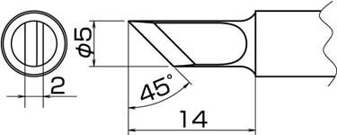 白光 こて先 K型【T20-K】(はんだ・静電気対策用品・ステーション型はんだこて)【送料無料】