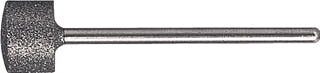 【メーカー型番】T3-001M【JANコード】4989999145175【ブランド】TRUSCO 　【特徴】●乾式での使用は可能ですが、研削液を使用すれば精度・仕上がりが良くなり、切れ味・寿命も向上します。●形の良い天然ダイヤモンドを厳選使用しています。独自の電着技術により、ダイヤモンド粒子は強固に固着されており超寿命を誇ります。●加工時間の大幅短縮を実現します。●豊かな仕上げ能力です。【用途】●適合被削材：超硬合金、ガラス、セラミック、ゴム、プラスチック、石材、コンクリート、フェライト、その他非鉄金属。【仕様】●最高使用回転数(rpm):20000●質量(g):6.4●刃径×刃長×全長:10.2×7.5×44.5mm●粒度:#140●軸径:3mm【材質／仕上】【セット内容／付属品】【注意】●作業時は必ず安全帽、安全メガネ等の保護具をご着用ください。【原産国】日本【送料について】北海道、沖縄、離島は送料を頂きます。