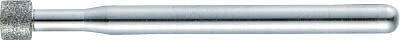 【メーカー型番】T6-212C【JANコード】4989999144871【ブランド】TRUSCO 　【特徴】●形の良い天然ダイヤモンドを厳選使用しています。独自の電着技術により、ダイヤモンド粒子は強固に固着されており超寿命を誇ります。●加工時間の大幅短縮を実現します。●豊かな仕上げ能力です。【用途】●適合被削材：超硬合金、ガラス、セラミック、ゴム、プラスチック、石材、コンクリート、フェライト、その他非鉄金属。【仕様】●最高使用回転数(rpm):60000●質量(g):16.4●刃径×刃長×全長:8.0×6.0×76.0mm●粒度:#100●軸径:6mm【材質／仕上】【セット内容／付属品】【注意】●作業時は必ず安全帽、安全メガネ等の保護具をご着用ください。【原産国】日本【送料について】北海道、沖縄、離島は送料を頂きます。