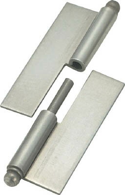 TRUSCO スチール製抜き差し蝶番 穴ナシ 左用【225W-5030L】(建築金物・工場用間仕切り・建築蝶番)