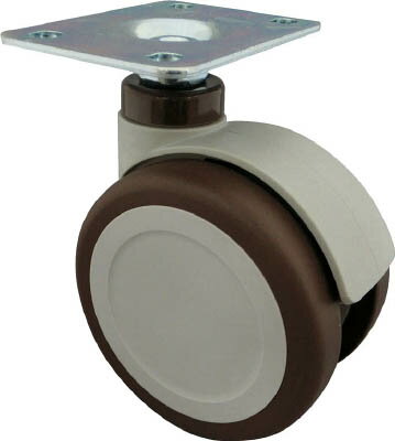 トーシン プレート式双輪キャスター 124径 自在【X5-P】(キャスター・双輪キャスター)【送料無料】