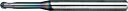 NS 高硬度用2枚刃ホボールエンドミルMRBH230【MRBH230-R0.1X1.25D4】(旋削・フライス加工工具・超硬ボールエンドミル)【送料無料】(4)