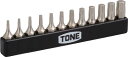TONE トルクスプラスビットセット【BTIP12S】(ドライバー・六角棒レンチ・オフセット式ラチェットドライバー)【送料無料】