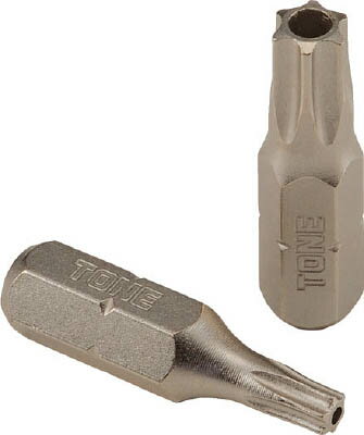 【メーカー型番】BTT9HS【JANコード】4953488295047【ブランド】TONE【特徴】●差込角6.35mmのT型トルクス[[(R)]]ビット(いじり防止タイプ)になります。【用途】【仕様】●全長(mm):25●セット内容:BT-T9H×3個●先端規格:T9●質量(g):13【材質／仕上】【セット内容／付属品】【注意】【原産国】日本【送料について】北海道、沖縄、離島は送料を頂きます。