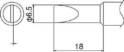 【メーカー型番】T19-D65【JANコード】4962615038747【ブランド】白光　【特徴】【用途】【仕様】●コテ先名称:6.5D型●適合コテ:FX-601●質量(g):5●ヒーター分離式【材質／仕上】【セット内容／付属品】【注意】【原産国】日本【送料について】北海道、沖縄、離島は送料を頂きます。