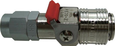 チヨダ メガフローXパージ付真鍮8×12ポリウレタンホース用【MFXP-8H-B】(流体継手・チューブ・カップリング)