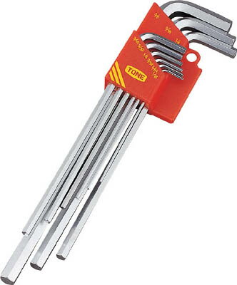 Rakuten - TONE マスターツールロング六角棒L形レンチセット 吋目 9pcs【ALB900】(ドライバー・六角棒レンチ・六角棒レンチ)【送料無料】