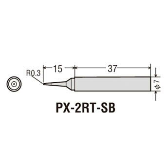 グット 替こて先SB型PX2／SVS用【PX-2RT-SB】(はんだ・静電気対策用品・電気はんだこて)(4)