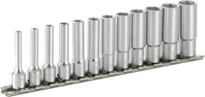 Socket Wrench - TONE ディープソケットセット（6角・ホルダー付） 12pcs【HSL212】(レンチ・スパナ・プーラ・ソケット)【送料無料】
