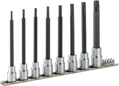 【メーカー型番】HTX308L【JANコード】4953488258547【ブランド】TONE【特徴】●ソケットをホルダーに組み込んだ使いやすいセットです。【用途】●T型トルクスねじの締付け、緩め作業用。【仕様】●差込角(mm):9.5●セット内容:3TX-T20L、T25L、T27L、T30L、T40L、T45L、T50L、T55L●セット内容(点):8●質量(kg):0.73【材質／仕上】●内容品:構造用鋼●ホルダ:ステンレス【セット内容／付属品】●ソケットホルダ【注意】●インパクトレンチなど動力工具には使用しないでください。【原産国】日本【送料について】北海道、沖縄、離島は送料を頂きます。