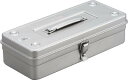 TRUSCO トランク型工具箱 W359XD163XH102 シルバー【T-350SV】(工具箱・ツールバッグ・スチール製工具箱)