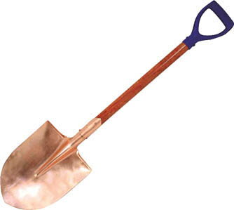 HAMACO ショベル 丸型【CBS-170R】(防爆・絶縁工具・ショベル・つるはし（防爆）)【送料無料】