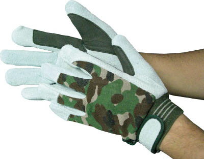 富士グローブ JS−128M ジャストオイル甲メリマジック【5342】(作業手袋・革手袋)