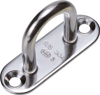 TRUSCO ステンレスパッドアイロング 5mm【TPD-5H】(建築金物・工場用間仕切り・荷役金具)