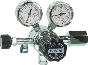 分析機用二段圧力調整器 MSR－1B【MSR1B11TRC】(溶接用品・ガス調整器)【送料無料】