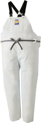 ロゴス マリンエクセル 胸当て付きズボン膝当て付きサスペンダー式 ホワイト3L【12063610】(保護具・作業服)【送料無料】(4.0)