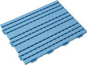 ミヅシマ カラースノコジョイントRE 中フチ+ 75mmX150mm 青【600-0100】(床材用品・スノコ)
