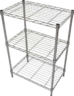 TRUSCO SUSメッシュ棚 550X350XH830 4段【TSM19-3234】(物品棚・ステンレス棚)【送料無料】