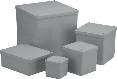 日動電工 プルボックス（平蓋）（グレー）【PB101010GHW】(電設配線部品・配電盤・筐体)