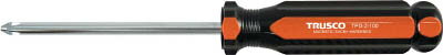 TRUSCO プラスチック柄ドライバーマグネット入り（＋NO．3X150mm）【TPD-3-150】