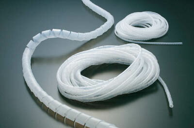 TRUSCO スパイラルチューブ 10m 結束径Φ6．0～30．0 白【TSP8W】(梱包結束用品・結束バンド)