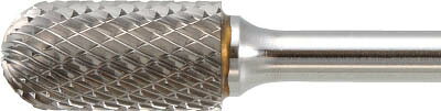 【メーカー型番】TB2C060L150【JANコード】4989999236415【ブランド】TRUSCO 　【特徴】●理想的な切れ刃形状の設計により優れた切れ味を実現しています。●ロングシャンクタイプです。【用途】●奥深い個所の研削、バリ取り、面取りに。【仕様】●形状:先丸円筒（ダブルカット）●刃径(mm):6●刃長(mm):12.7●軸径(mm):6●軸長(mm):152.4●タイプ:ロー付●最高使用回転数(rpm):-●質量(g):42【材質／仕上】【セット内容／付属品】【注意】●作業時は必ず安全帽、安全メガネなどの保護具をご着用ください。●特別に長いシャンクのため最高使用回転数を提示できません。●使用回転速度を下げてご使用ください。●使用前に必ず試行の上安全な回転数を求め作業を開始してください。【原産国】アメリカ【送料について】北海道、沖縄、離島は送料を頂きます。