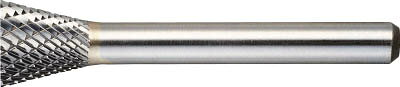 TRUSCO 超硬バー 逆テーパー型 Φ19X刃長16X軸6 ダブルカット【TB52C190】(研削研磨...