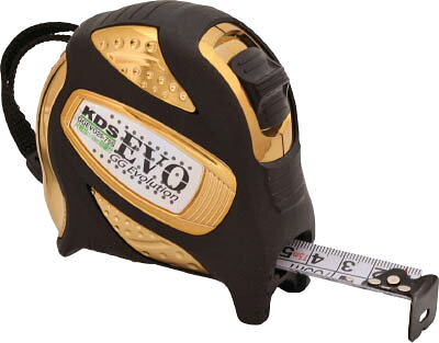 【メーカー型番】GGEVO25-75S【JANコード】4954183158484【ブランド】KDS【特徴】●高耐久ナイロンコートテープを採用しており、耐摩耗性に優れています。●新設計ショートストロークストッパーを採用しています。●ショックに強い新設計エラストマーダンパーを使用しています。●従来の2分の1以下の移動量でテープをロック●新設計ショートストロークストッパー●ショックに強い新設計エラストマダンパー●絶妙なフィット感を実現した新型ケース【用途】【仕様】●テープ長さ(m):7.5●テープ幅(mm):25●水平保持(m):2.4●ナイロンコートテープ(SK材)●尺相当目盛●両面目盛●耐久爪【材質／仕上】●テープ：スチール【セット内容／付属品】【注意】【原産国】マレーシア【送料について】北海道、沖縄、離島は送料を頂きます。