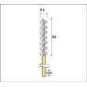 ナカニシ 研磨砥粒入りナイロンブラシ【51586】(電動工具・油圧工具・マイクログラインダー)(4)
