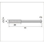 ナカニシ 電着ダイヤモンドヤスリ【62873】(電動工具・油圧工具・マイクログラインダー)【ポイント10倍】