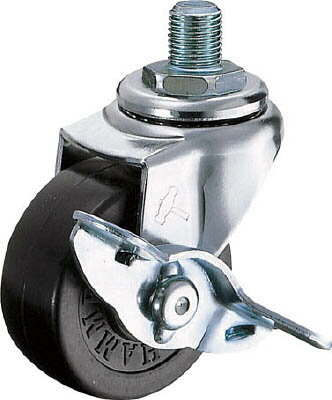 ハンマー A型ねじ式 自在SP付 ゴム車50mm M12XP1．25【415A-30R50-BAR01】(キャスター・ねじ込み式ゴム..