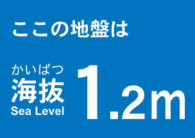 【メーカー型番】TKBS-12【JANコード】4989999362237【ブランド】TRUSCO 　【特徴】●屋内外使用可能です。【用途】【仕様】●表示内容:ここの地盤は海抜1.2m●取付仕様:粘着シール●質量(g):17●取付方法：貼付タ...