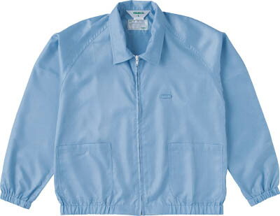 TRUSCO 制電糸グリッド仕様ジャケット（衿付） ブルー LL【TCLGJ-B-LL】【送料無料】