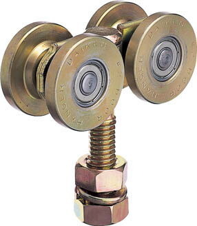 ダイケン 2号ドアハンガー用ベアリング複車【2-4WH-B】(建築金物・工場用間仕切り・ドアハンガー)【送..