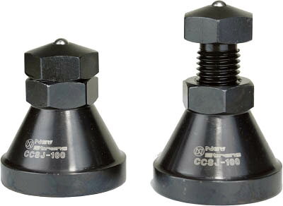 【メーカー型番】CCSJ-135【JANコード】4560290963097【ブランド】ニューストロング　【特徴】●加工物の凹凸した面の芯出しに最適です。●先端に硬球がはめこんでありますので、先端が潰れにくく、喰いこみにくい構造です。●加工物の凸凹した面の芯出しに最適です。●先端に硬球がはめこんでありますので、先端が潰れにくく、喰いこみにくい構造です。【用途】●加工物の高さ調整●黒皮・鋳肌などの表面が荒い加工物の高さ調整【仕様】●高さ(mm):88〜135●二面幅寸法(mm):32●最小x最大x本体底径xスパナ掛け巾(mm):88x135x70x32●質量(kg):2.26【材質／仕上】●スチール(S45C)黒染仕上げ●焼き入れ(HRC27〜35)【セット内容／付属品】【注意】【原産国】日本【送料について】北海道、沖縄、離島は送料を頂きます。