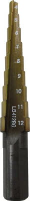 エビ ステージドリル コーティング 9段 軸径10mm【LB412BG】(穴あけ工具・ステップドリル)【送料無料】