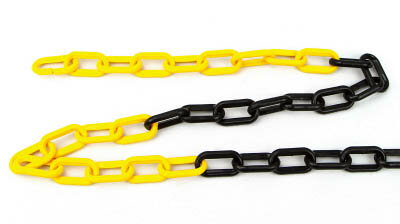 TRUSCO プラチェーン 黄／黒 8MMX6M【TPCB8-6YB】(安全用品・標識・チェーンスタンド)