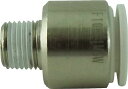 チヨダ ファイブ六角穴付メイルコネクタ W(白)10mm・R1/8【F10-01MSW】(流体継手・チューブ・チューブ継手)