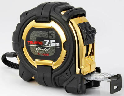 【メーカー型番】G3GL25-75BL【JANコード】4975364029263【ブランド】タジマ【特徴】●弾性樹脂で全身をガードしています。●衝撃吸収力に優れたバンパー付です。●新アーマードケースを採用しています。●爪は曲げに強い焼き入れ爪です。【用途】●長さ測定用。【仕様】●テープ長さ(m):7.5●テープ幅(mm):25●水平保持(m):2.4●質量(g):440●移動爪●ロックタイプ●JIS1級●両面目盛●455mmピッチ表示:あり●減速ボタン:なし●ショックアブソーバー:あり【材質／仕上】●テープ:スチール【セット内容／付属品】【注意】【原産国】中国【送料について】北海道、沖縄、離島は送料を頂きます。
