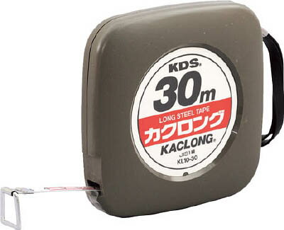 【メーカー型番】KL10-30【JANコード】4954183126056【ブランド】KDS【特徴】●コンパクトタイプです。【用途】【仕様】●テープ長さ(m):30●テープ幅(mm):10●テープ厚(mm):0.18●質量(g):415●標準張力:20N●JIS1級●455mmピッチ表示:あり【材質／仕上】●テープ:スチール【セット内容／付属品】【注意】【原産国】マレーシア【送料について】北海道、沖縄、離島は送料を頂きます。