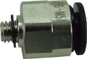 チヨダ ファイブメイルコネクタ 6mm・M5X0.8【F6-M5M】(流体継手・チューブ・チューブ継手)