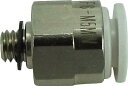 チヨダ ファイブメイルコネクタ W(白)6mm・M5X0.8【F6-M5MW】(流体継手・チューブ・チューブ継手)