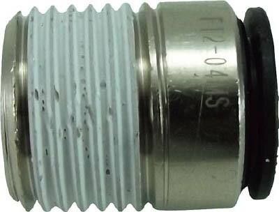 チヨダ ファイブ六角穴付メイルコネクター 12mm・R1／2【F12-04MS】(流体継手・チューブ・チューブ継手)