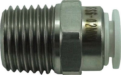 【メーカー型番】FS6-02MW【JANコード】4537327045958【ブランド】チヨダ【特徴】【用途】【仕様】●適合チューブ外径D(mm):6●接続口径:R1/4●質量(g):13.8●使用流体:空気、水●流体温度:-5〜60℃(空気)、5〜40℃(水)●使用圧力:1MPa(空気)、0.3MPa(水)【材質／仕上】●本体:ステンレス（SUS303）+難燃性ポリブチレンテレフタレート（PBT）●シールゴム:ニトリルゴム（NBR）【セット内容／付属品】【注意】【原産国】日本【送料について】北海道、沖縄、離島は送料を頂きます。